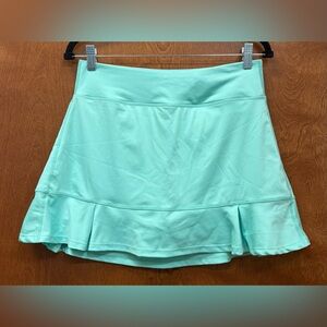 Laundry by Shelly Segal Mint/Seafoam green pleated skort size medium